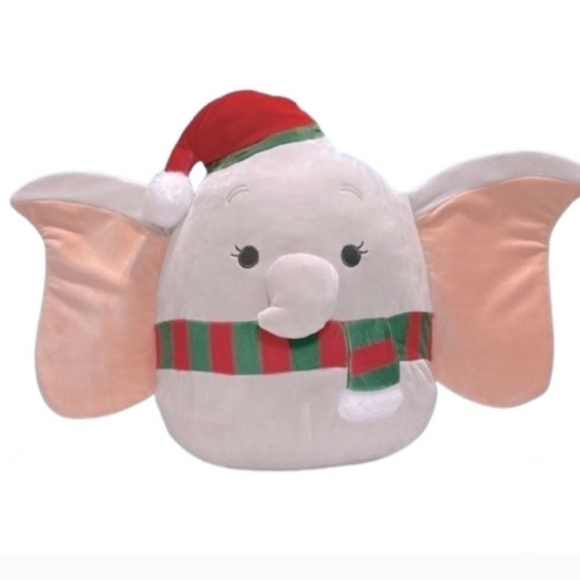 Squishmallows Holiday Dumbo Elephant Disney Limited Christmas Edition Large 18" - Picture 1 of 9